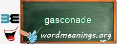 WordMeaning blackboard for gasconade